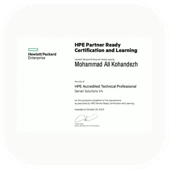 HPE Accredited Technical Professional — Server Solutions V4