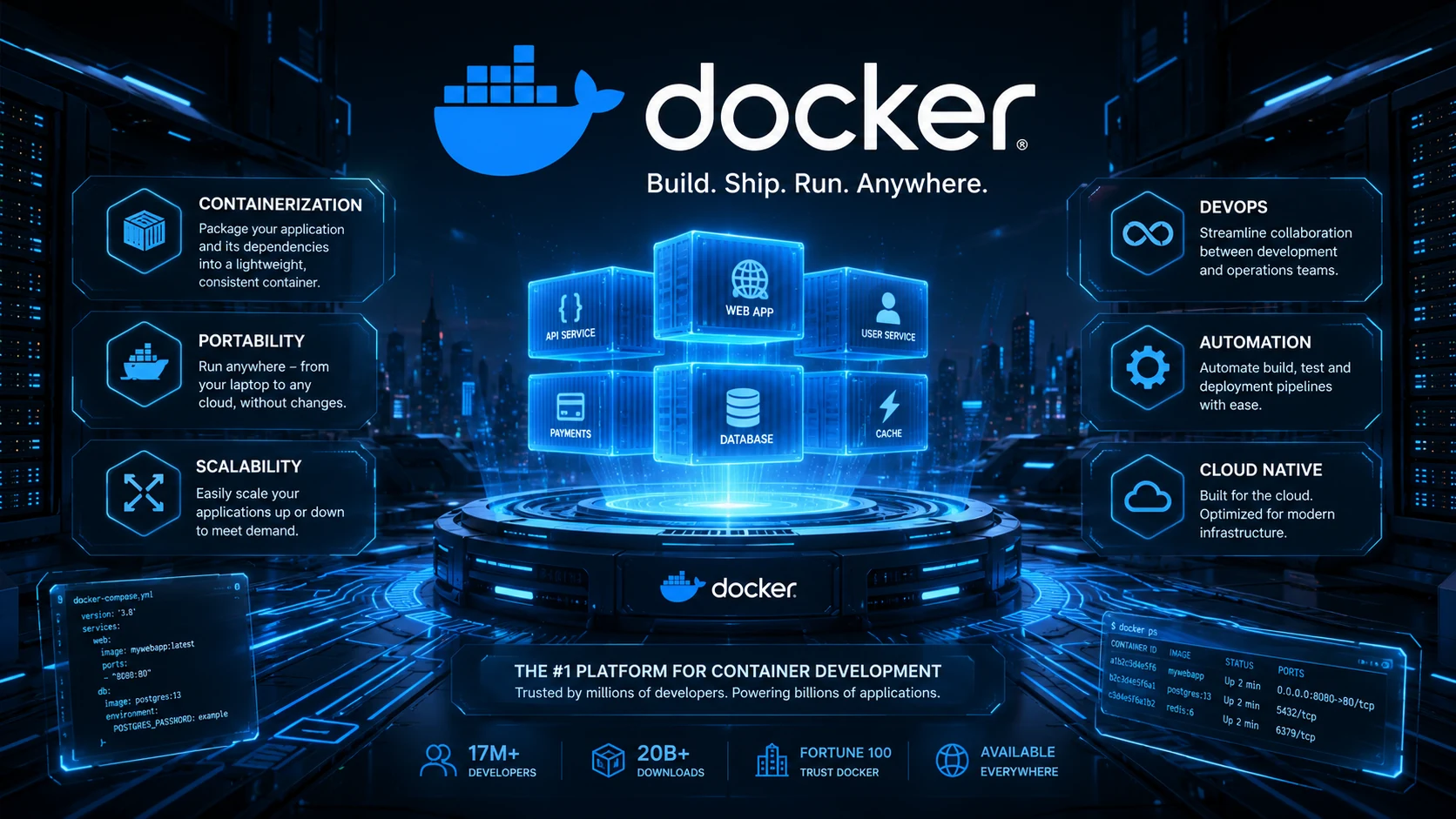 Docker container platform